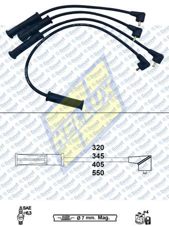 HELLUX HBK3320 Buji Kablosu Clio - Symbol - Kangoo - Logan - Sandero - Solenza 1.4 1.6 8v